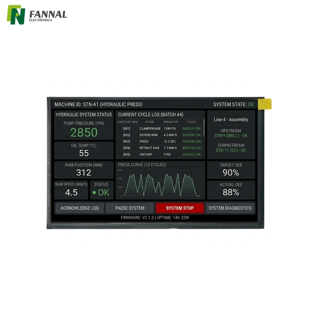 Módulo de pantalla táctil industrial en celda de 7 pulgadas 1024 × 600