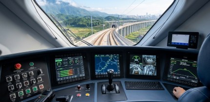 Pantalla táctil industrial para consola de maquinista de tren de alta velocidad