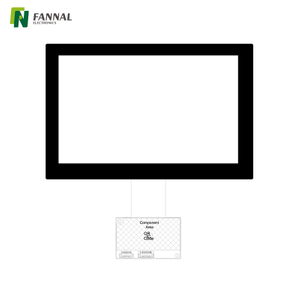 Pantalla táctil capacitiva de 7 pulgadas para aplicaciones industriales 