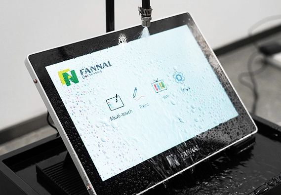 pantalla táctil impermeable