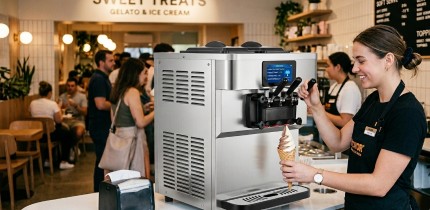 máquina de helado con 4.3' TPM