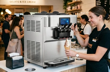 máquina de helado con TPM de 4,3 pulgadas