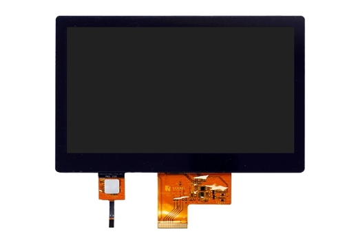 Pantalla táctil de 7 pulgadas como referencia.