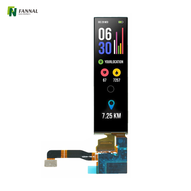 Pantalla AMOLED de barra de 3.2 pulgadas 262x928 MIPI Interfaz Pantalla OLED