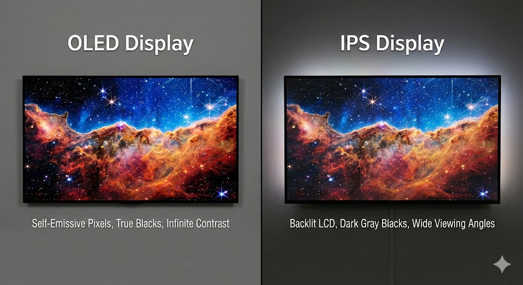 Pantalla OLED vs IPS: ¿Cuál es la diferencia?