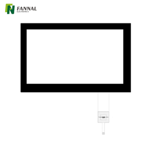 8.0 'Se puede personalizar el vidrio de cubierta de pantalla táctil capacitiva